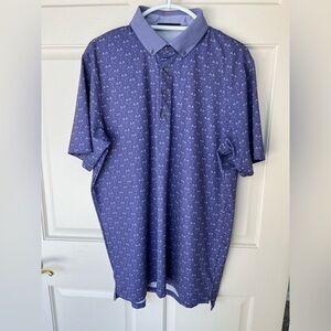 Greyson Men's Patterned Polo Golf Shirt Large